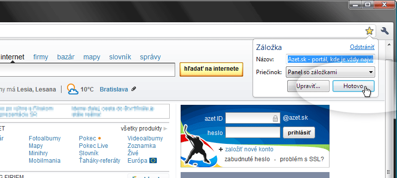 Chrome krok č.2