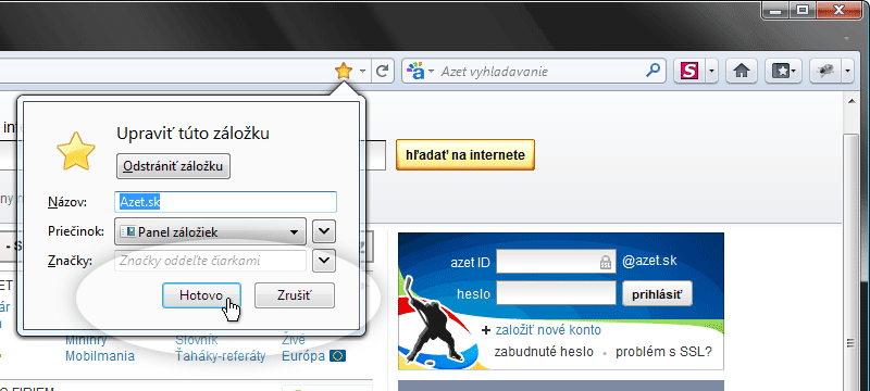 Firefox krok č.2