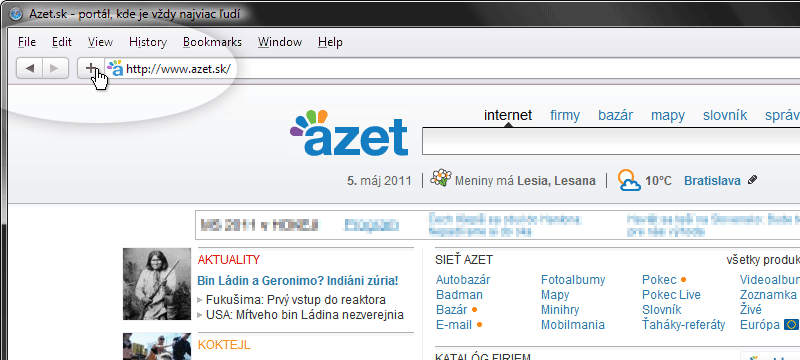 Safari krok č.1